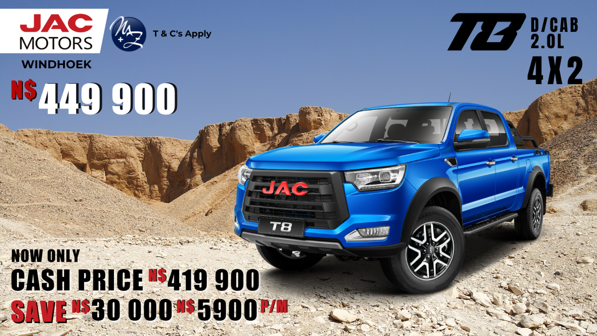 T8 D/Cab 2.0L 4x2